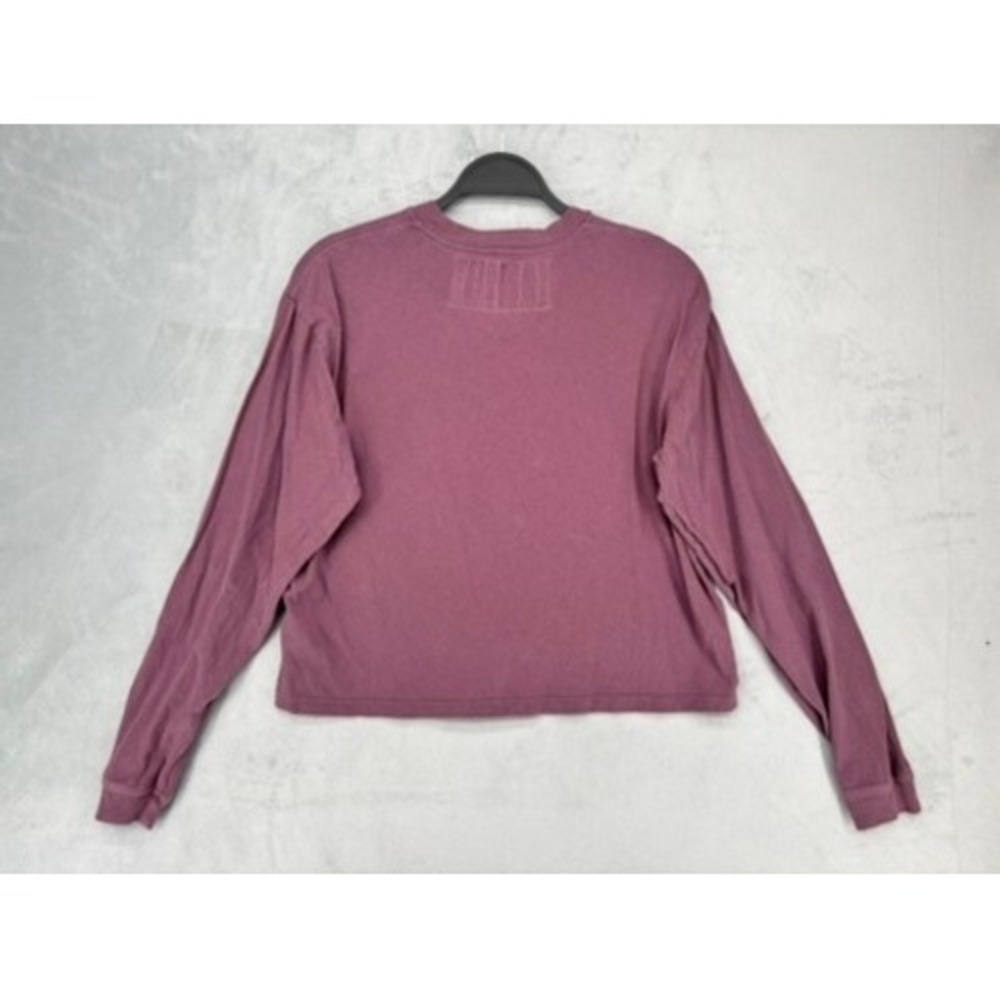 Mother The LS Twister Crop Move It Long Sleeve Tee Plum Purple Small 8095-944 - Picture 2 of 9